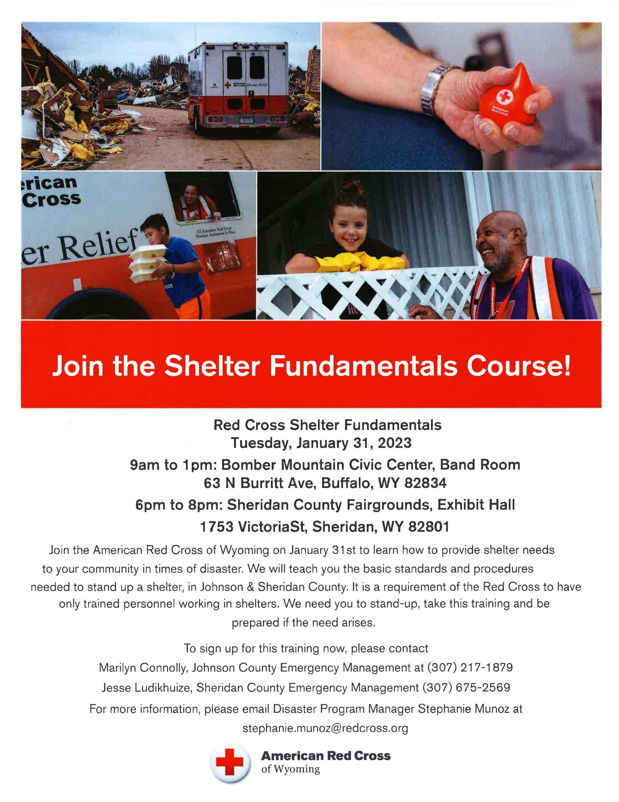Red Cross Shelter Fundamentals Course
