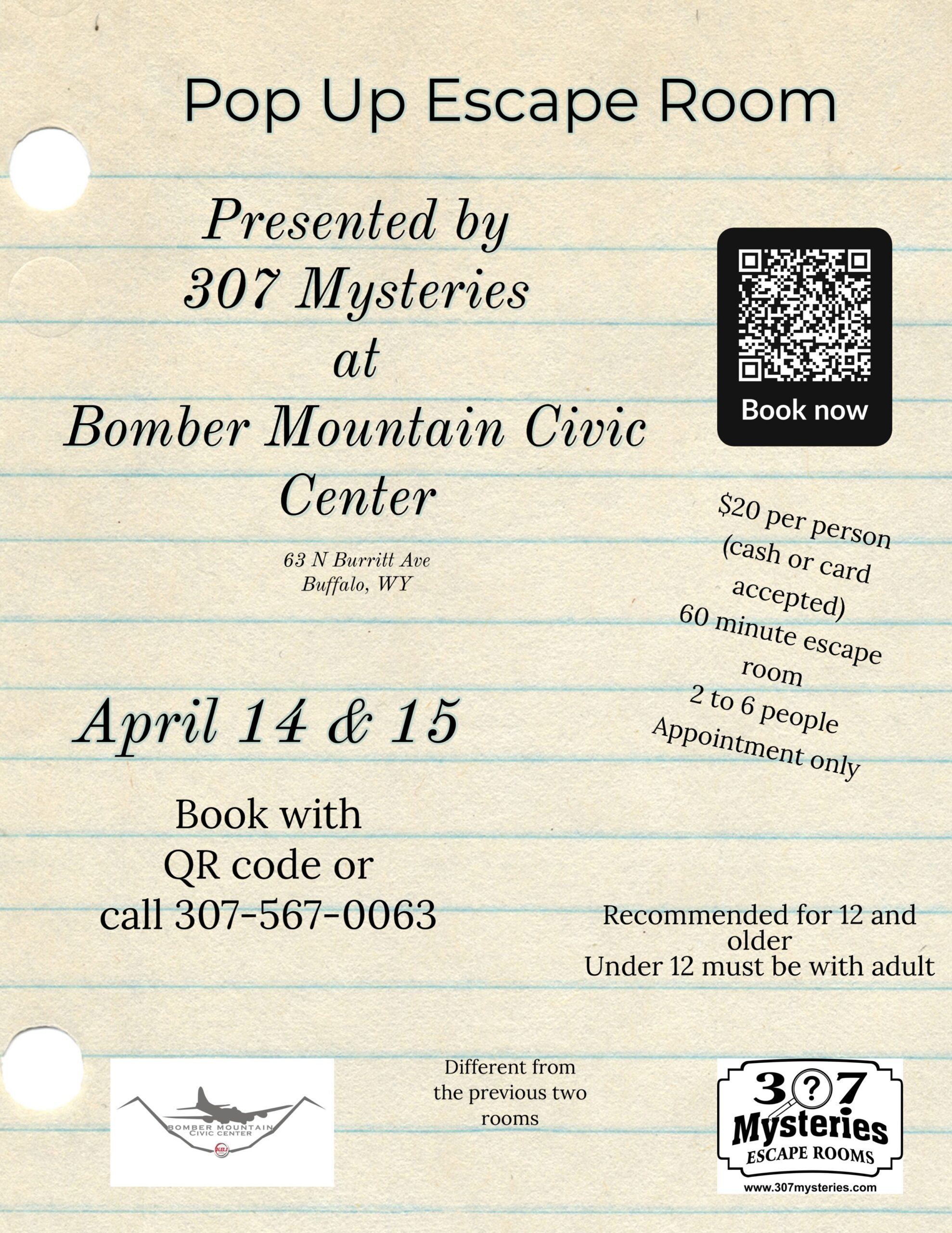 307 Mysteries Escape Room